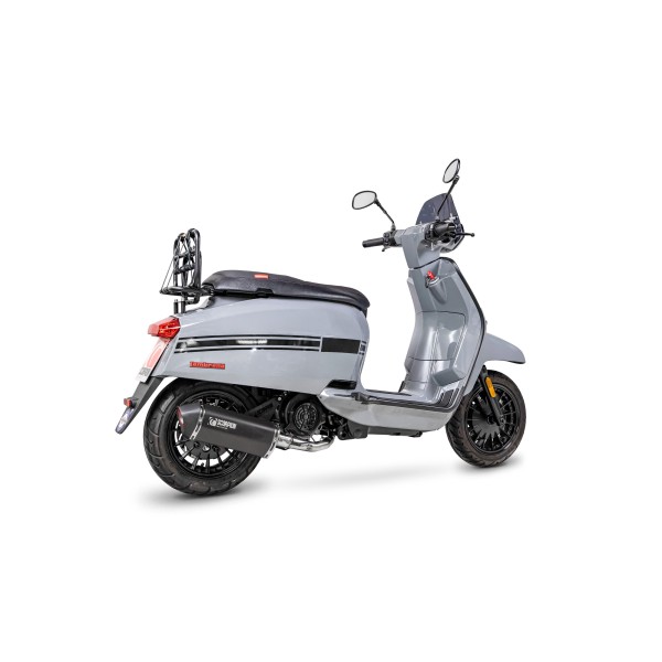 Scorpion Exhaust Lambretta V125 Special 2021 - 2023 Serket Parallel Full System Ceramic Black Coated Sleeve